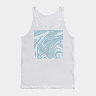 Pale blue marble  pattern Tank Top